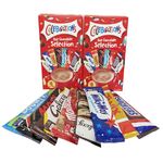 TOPLINE Hot Chocolate Selection Gift Hamper - Pack of 2 x 8 Celebrations Hot Chocolate Sachets Bulk Buy with Topline Card. Gift Set for Christmas Stocking Fillers, Secret Santa Gifts or Movie Night