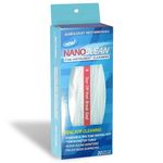 NanoClean All-in-1 Hearing Aid Cleaning Kit - 1 Pack of 20 Ready-to-Use Strands - Gentle & Effective Hearing Aid Cleaning Brush Thread-Fine Instrument Cleaners, Earbud Cleaner, Hearing Aid Accessories