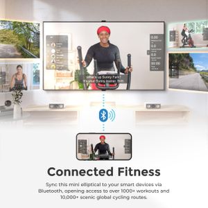 Sunny Health Smart Under Desk Elliptical – Compact Fitness Machine