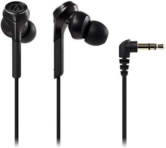 Audio Technica Solid BASS in-Ear Earphones, Wired, Deep Bass, Supports High Resolution Sound Sources, Black ATH-CKS770X BK