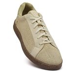 SOLETHREADS Earth | Casual Sneakers for Women | Comfortable Styling | Shock Absorbant & Slip-Resistant | Women Shoes | Beige | 6UK