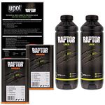 U-POL Raptor Black Urethane Spray-On Truck Bed Liner & Texture Coating, 2 Liters