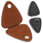 Guitar Pick Holder Box for Holding 12 Guitar Picks, Bass/Guitar Pick Storage Pouch Bag Organizer, Guitar Plectrum Holder Case for Acoustic Electric Guitars (Box Only)