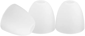 Anmire 3 Pack Frosted Glass Shade, Bell Shaped Light Fixture Replacement Globe or Cover with 1-5/8-Inch Fitter for Chandelier Wall Sconce Pendant Light, G0030