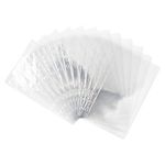 12pcs Clear Binder Pockets Personal A6 Single Pouch for 6-Ring Notebook Binder Dividers with Pockets Waterproof PVC Binder Pouches Cash Envelopes Pictures Files Organizer