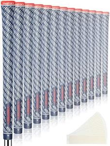VIMPSEY Golf Grips ,13 Grips or 13 Grips with Full Regripping Kits ,Anti-Slip Rubber Golf Club Grips, Standard/Midsize 4 Colors Optional (Standard, Island Blue(13 Grips with 15 Tapes))