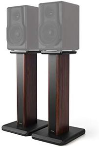 Edifier S3000PRO Floor Speaker Stands, 25.6 Inch Floorstanding Speaker Stands, Wood Grain Hollowed Stands for Optional Sand Filling Tuning, Easy Assembly - Pair