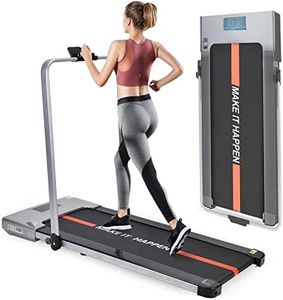 WELCARE Maxpro Ptmx1 Walking Pad 2 Hp Peak Dc Motorised Treadmill with Free Diet Plan| Under Desk Foldable Treadmill|Home Workout|Max Speed 8 Km/Hr|Remote Control|Led Display, Grey