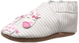 Robeez Reach for The Stars Soft Sole Crib Shoe (Infant), Cream, 6-12 Months M US