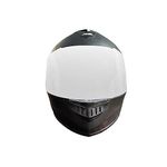 TVS Alpha CM Full Face Motorbike Helmet for Men and Women, ISI DOT Certified, Clear Visor - 580mm