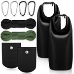 2 Sets Bear Food Bag Hanging System Ultralight Food Bag Hanging System Include 10 L Waterproof Bear Bag for Food Backing, Pulley System, Nylon Ropes and Clips for Camping Backpacking (Fresh Color)