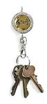 Finders Key Purse Original, Patented Keychain Purse Hook, Key Holder with Clasp and Cute, Trendy Charm, Sounds of Music Bling, Sterling Silver, One Size