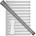 KNLY 360 Golf Grips Set of 13- Soft Rubber Golf Club Grips，Anti-Slip & High Traction， 13 Grips with 15 Tapes and 13 Grips with Full Regripping Kit for Choice. (Standard, Black white-2 in 1(13 Grips only with 15 Tapes))