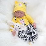 CHAREX Lifelike Reborn Baby Dolls Soft Body 22 Inch Realistic Newborn Baby Dolls Real Life Baby Dolls Gifts/Toys for Collection & Kids Age 3+