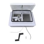 14 Inch RV Roof Vent with 12V Reversible Fan 2 Wire Design Universal Cargo Roof Vent for Rvs, Campers, Travel Trailers, Caravans and Motorhomes