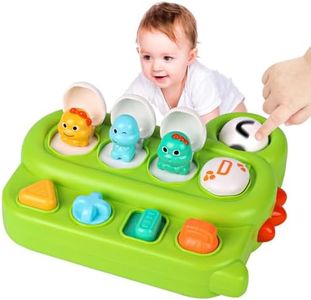 LZDMY Giochi Bambini 1 2 3 4 Anni Giocattoli Montessori Bimbo 1 Anno Giocattolo Sensoriale Neonato 6 9 12 18 Mesi, Giocattoli Educativi Interattivi Regalo Compleanno/Natale/Pasqua (Pop up Dinosauri)