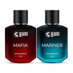 Beardo Mariner Perfume & Mafia Parfume Perfume For Men (50Ml X Pack Of 2) | Long Lasting Perfume | Date Night Perfume For Men | Gift For Brother | Gift For Friends