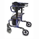 Graham Field HybridLX Rollator Transport Chair, Titanium