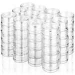 60Pcs Cosmetic Containers, HNYYZL 3 Gram Clean Plastic Jar Travel Sample Empty Container, for Lotion, Eye Shadow Nails Powder, Jewelry, and Creams Sample Make-up Storage(Transparent, 3ML)