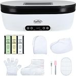 ForPro Nurture Digital Paraffin Bath Kit, All-In-One Paraffin Wax Kit for Hands and Feet, Includes 3 Lb. Paraffin Wax, Thermal Mitts & Booties, 100 Liners and Accessories