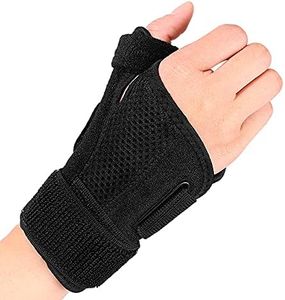 Offtrte Thumb Splint & Wrist Brace, Wrist Support for Tendonitis, Arthritis,Trigger Thumb Relief Pain Fits Men and Women Black