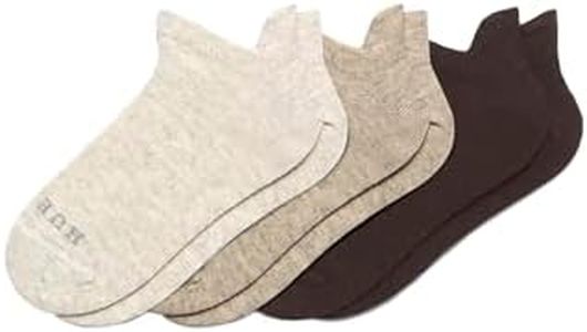 HUE Women's Merino Wool Warm Winter Tab Back Breathable Natural Temperature Regulating Athletic Socks 3 Pair Pack, Neutral - 3 Pair Pack, One size