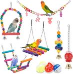 Bird Parakeet Toys, 11 Pcs Swing Ha