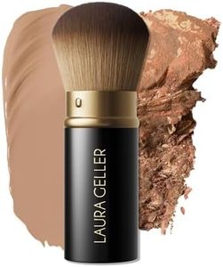 LAURA GELLER NEW YORK Retractable Airbrush Kabuki Brush for All Face Makeup & Foundation for Liquid, Cream and Powder Face Makeup With Aluminum Handle