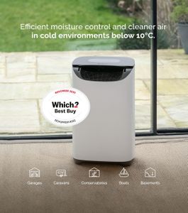 Meaco DD8L Pro Desiccant Dehumidifier – Smart App, Fast Clothes Drying, Anti-Bacterial Ioniser