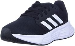 adidas womens GALAXY Q TRAINING SHOES, black/white/black, 8.5 US