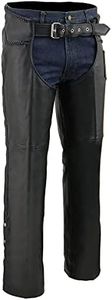Milwaukee Men's Classic Braided Chaps (Black, Small)