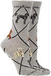 WHD Labradoodle Socks (Gray, Large)