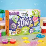 WonderLab Mega Slime-Making Kit | DIY Science Kit for Kids 5+ Years | Create 21+ Slimes with Glitters, Sparkles & Decoratives | Fun Learning & Educational Gift for Boys & Girls
