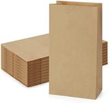 SHOPDAY Paper Lunch Bags 4lb 100 Pack Brown Paper Bags 5x2.95x9.45" Recyclable Kraft Sack Lunch Bags Snacks Bags Grocery Bags for Food Storage & Packing