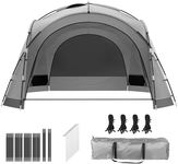 YITAHOME 10 Person Beach Tent Beach Canopy UPF50+ Dome Tent Rainproof Portable with 2-Pcs Side Walls for Camping Trips, Hiking, Picnics, Party, Backyard Sun Shelter 12 X 12ft (Gray)