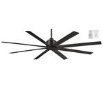 MINKA-AIRE F896-65-CL, Xtreme H2O 65" Ceiling Fan in Coal Finish with Remote and Additional Wall Control