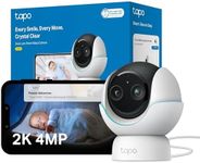 Tapo C840 2K 4MP Dual-Lens Baby Monitor,360° Baby Tracking​ Security Camera, HD Night Vision,AI Detection Indoor Cameras House Security,Sleep Analysis,Alexa,Google Home,Flexible Storage,No Monthly Fee