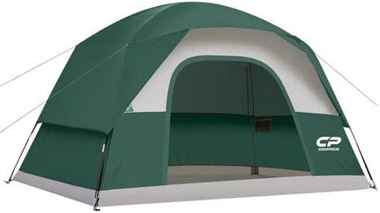 CAMPROS CP Tent 6 Person Camping Tents, Waterproof Dome Tent with Rainfly, Large Mesh Windows, Wider Door, Easy Setup, Portable with Carry Bag