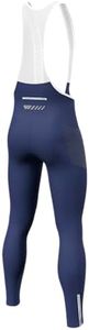 Lo.gas Men's Cycling Bib Pants Padded Bike Cycling Bibs Pants Men Tights with Shoulder Straps 4D Padding Breathable Quick-Dry Blue-M