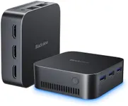 Blackview Mini PC Mini Computer MP80 Intel 11th Gen CPU N5095, 16GB RAM LPDDR5 512GB M.2 SSD, Mini Desktop Computers Micro PC Support 4K Triple Display/2.4/5G WiFi/Dual LAN/3 HDMI/3 USB Port