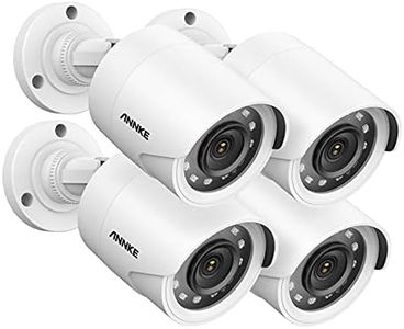 ANNKE 4 Packed 2.0MP 1080P 1920TVL Wired Security Camera Kits, HD TVI Add-on Outdoor CCTV Cameras, IR Night Vision, Weatherproof Housing, Home Surveillance Security Bullet Cam