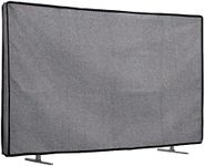 kwmobile Dust Cover for 49-50" TV - Linen TV Display Protector for TVs - Protect Your TV Screen - Dark Grey