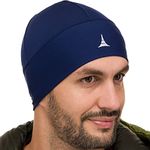 Helmet Liner Sweat Wicking Skull Cap Beanie. Ultimate Performance Moisture Wicking. Fits Under Helmets Navy