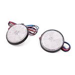 uxcell 2Pcs Red LED Light Round Bol