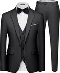 MAGE MALE Men's 3 Pieces Suit Elega