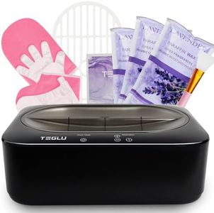 Teglu Bain de Paraffine Mains et Pieds 4L, Appareil Chauffe Paraffine Kit avec 3x 450g Paraffine, Machine Chauffe Paraffine Noire