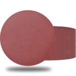 SINYUM 30 PCS 8-Inch NO-Hole PSA Aluminum Oxide Sanding Disc, Self Stick(5 Each of 80 100 120 180 240 400)