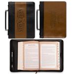 "I Will Strengthen You" Two-tone Bible / Book Cover - Isaiah 41:10 (Large)