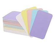 Penta Angel Small Blank Kraft Paper Cards 100Pcs Mini Gift Notes Message Business Greeting Cards DIY Gift Tags Label Vocabulary Word Graffiti Scrapbooking Flash Cards (White Yellow Pink Blue Purple)