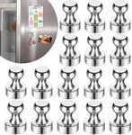 LOVIMAG 16Pcs Refrigerator Magnets for Whiteboard, Strong Fridge Magnets adult, Small Push Pin Magnets for Whiteboard, Fridge,Office, Classroom and Magnets Fridge